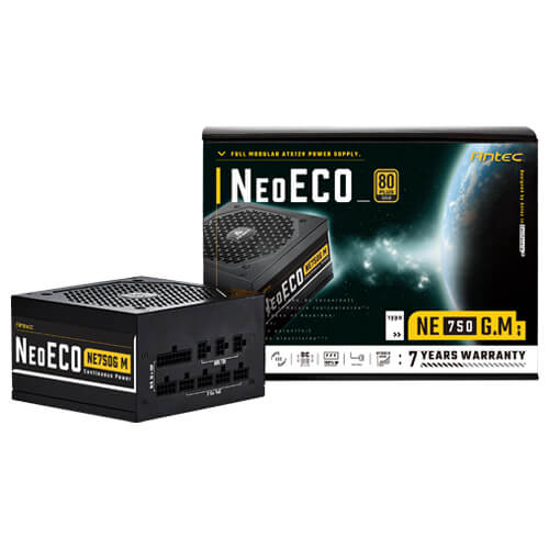 Antec NeoEco Gold Modular NE750G M 750 Watt 80 Plus Gold Fully Modular PSU