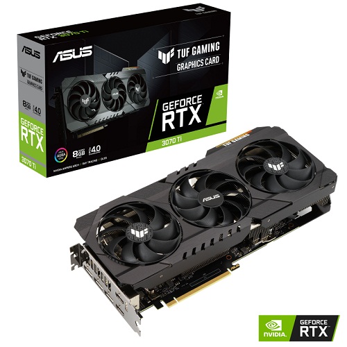ASUS TUF Gaming GeForce RTX 3070 Ti 8GB GDDR6X Graphics Card With Triple Fans