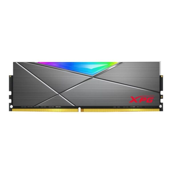 Adata Spectrix D50 RGB 16GB ( 16GB x 1 ) 3000 MHz DDR4 CL16 Desktop RAM With RGB Heatsink, Tungsten Grey ( AX4U3000716G16A-ST50 )