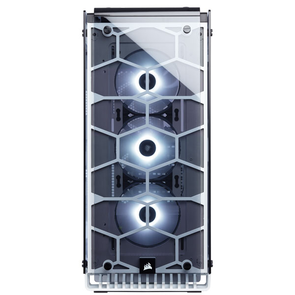 CORSAIR 570X RGB (ATX) Mid Tower Cabinet - With Tempered Glass Side Panel And RGB Fan Controller, White ( CC-9011110-WW ) - Image 2