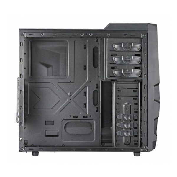 COOLER MASTER K380 (ATX) Mid Tower Cabinet - With Transparent Side Panel (Black) - Image 3