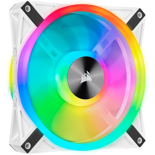 Corsair iCUE QL140 RGB 140mm PWM White Chassis Fan, Single Fan Pack ( CO-9050105-WW )