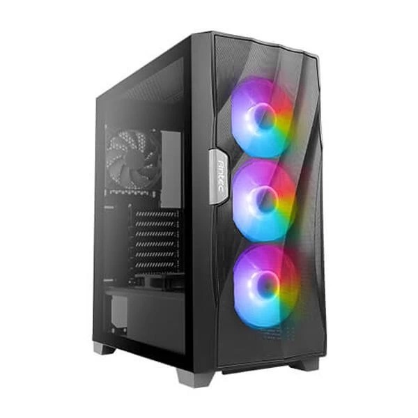ANTEC DF700 FLUX ARGB (ATX) MID TOWER CABINET WITH TEMPERED GLASS SIDE PANEL AND ARGB CONTROLLER (BLACK)