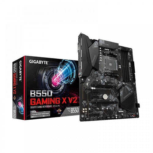 Gigabyte B550 Gaming X V2 ATX Motherboard ( AMD AM4 Socket, Supports Ryzen Series CPU, 4 RAM Slots, Max 128GB RAM )