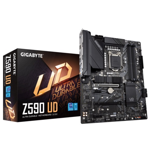 Gigabyte Z590 UD ATX Motherboard ( Intel LGA1200 Socket, Supports Intel 11th and 10th Gen Core Series CPU, 4 RAM Slots, Max 128GB RAM )