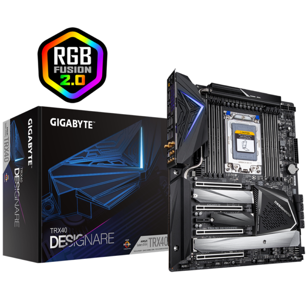 Gigabyte TRX40 DESIGNARE XL-ATX Motherboard ( AMD sTRX4 Socket, For Ryzen Threadripper 3rd Generation CPU, 8 RAM Slots, Max 256GB RAM Support )