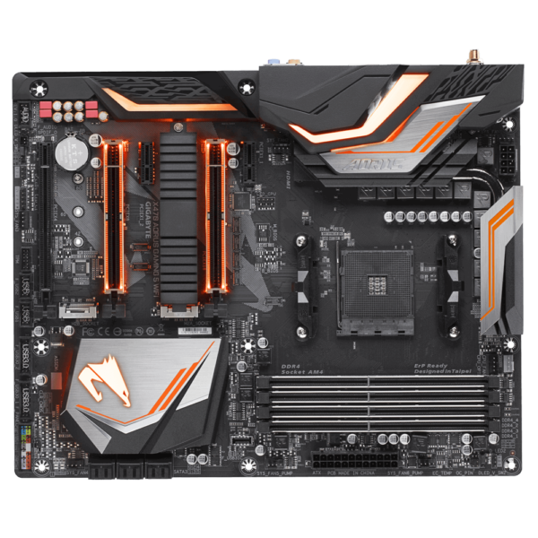 Gigabyte X470 AORUS GAMING 5 WIFI ATX Motherboard ( AMD AM4 Socket, For Ryzen Series CPU, 4 RAM Slots, Max 128GB RAM Support ) - Image 2
