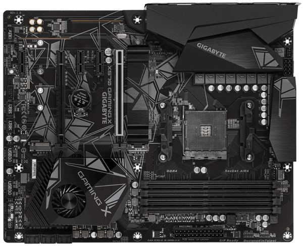 Gigabyte X570 GAMING X ATX Motherboard ( AMD AM4 Socket, For Ryzen Series CPU, 4 RAM Slots, Max 128GB RAM Support ) - Image 2