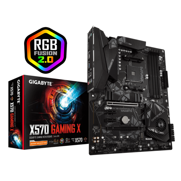 Gigabyte X570 GAMING X ATX Motherboard ( AMD AM4 Socket, For Ryzen Series CPU, 4 RAM Slots, Max 128GB RAM Support )
