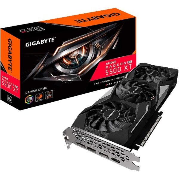 Gigabyte Radeon RX 5500 XT Gaming OC Edition 8GB GDDR6 128 Bit Gaming Graphics Card ( GV-R55XTGAMING OC-8GD )