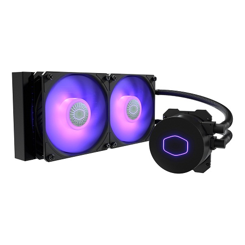 Cooler Master MasterLiquid ML240L V2 RGB 240mm AIO Liquid CPU Cooler With Dual SickleFlow 120 RGB Fans And RGB Pump Head ( MLW-D24M-A18PC-R2 )