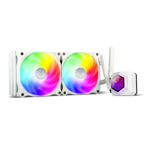 Silverstone PF240W-ARGB 240mm CPU AIO Liquid Cooler, White ( SST-PF240W-ARGB )
