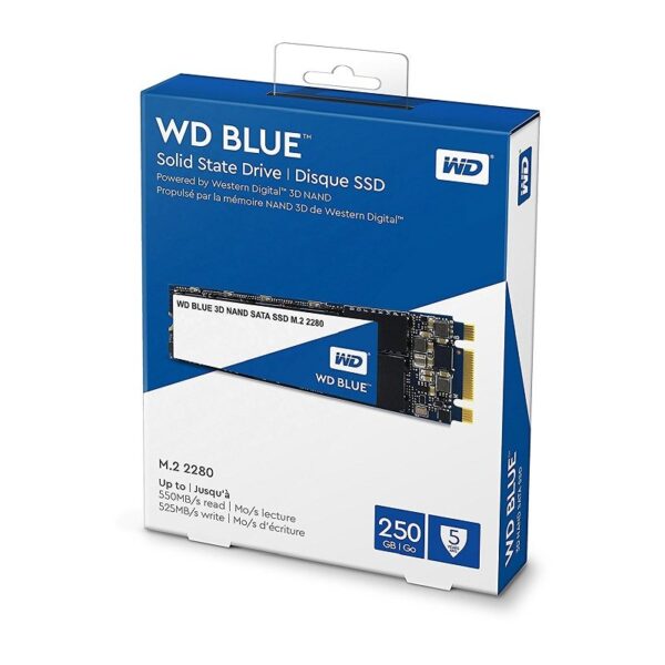 WESTERN DIGITAL BLUE 3D NAND 250GB M.2 INTERNAL SSD (WDS250G2B0B) - Image 2